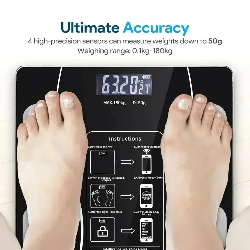 Body fat scale Smart and precise household fat scale Bluetooth weight loss special scale Human body small electronic scale
