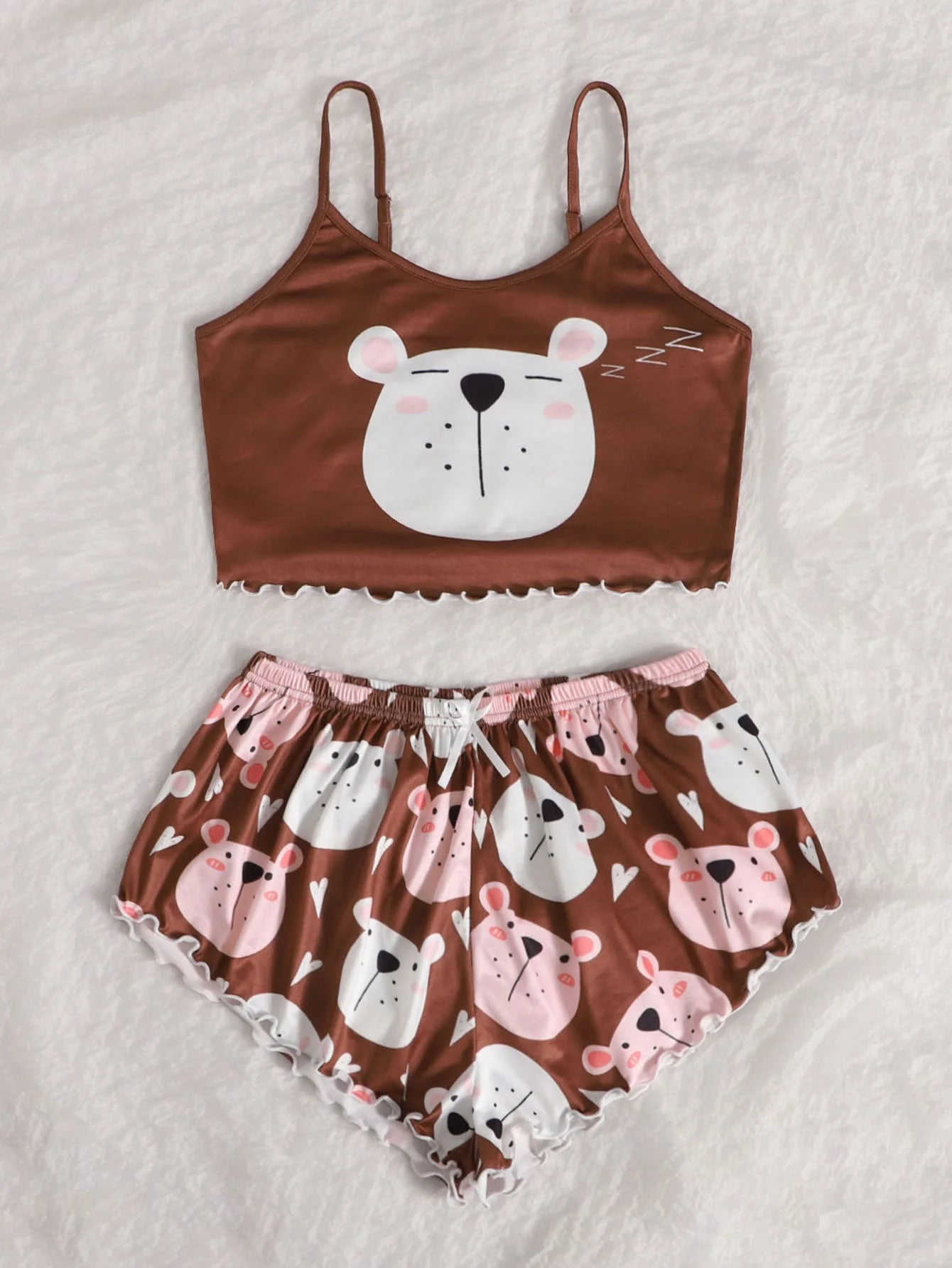 High Quality Two-piece Milk Silk Home Clothes for Women's Summer Sleepwear