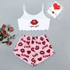 European American Style Thin Sleeveless Tank Top Shorts Two-Piece Loungewear Pajamas