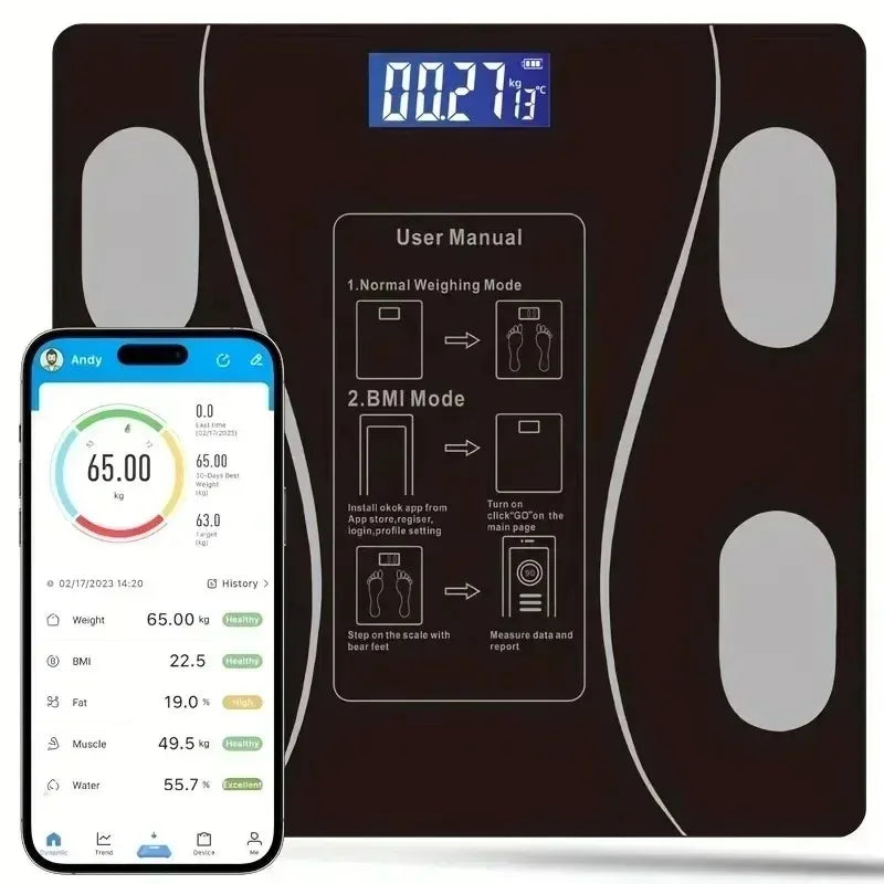 Body fat scale Smart and precise household fat scale Bluetooth weight loss special scale Human body small electronic scale
